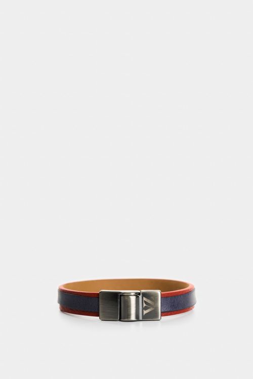 Manilla Ivy de cuero para hombre contraste