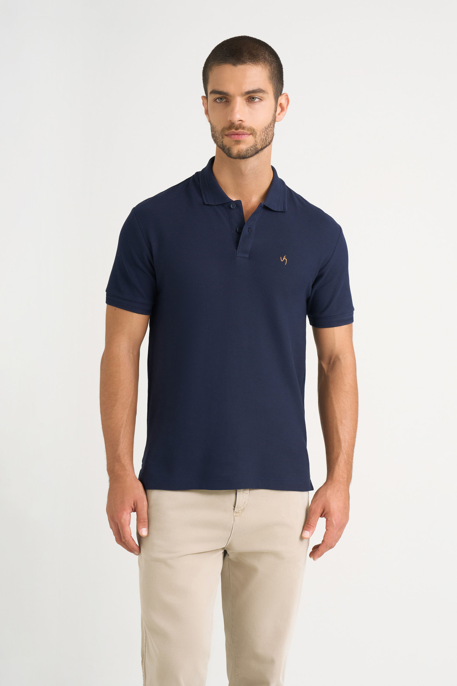 Polo Summer para hombre semi ajustada-1748662877160