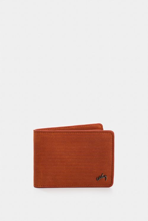 Billetera Vértice de cuero para hombre placa rayas