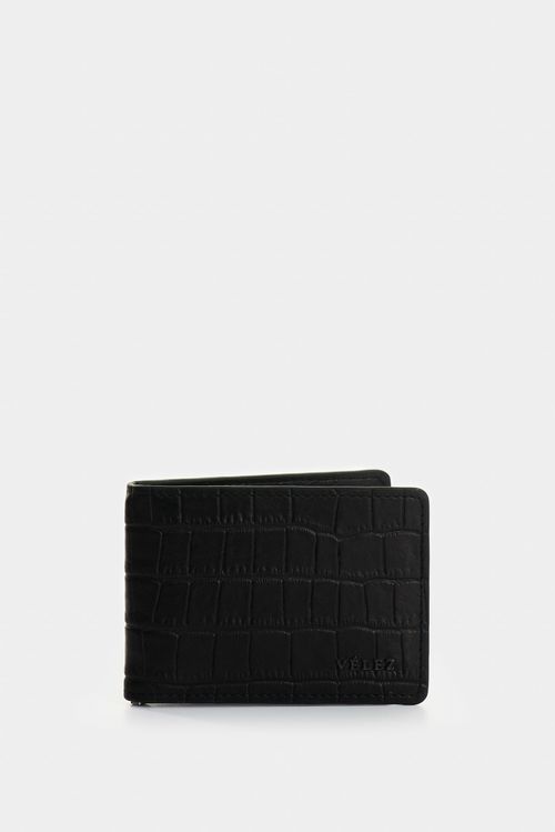 Porta billetes Ópalo de cuero para hombre con textura