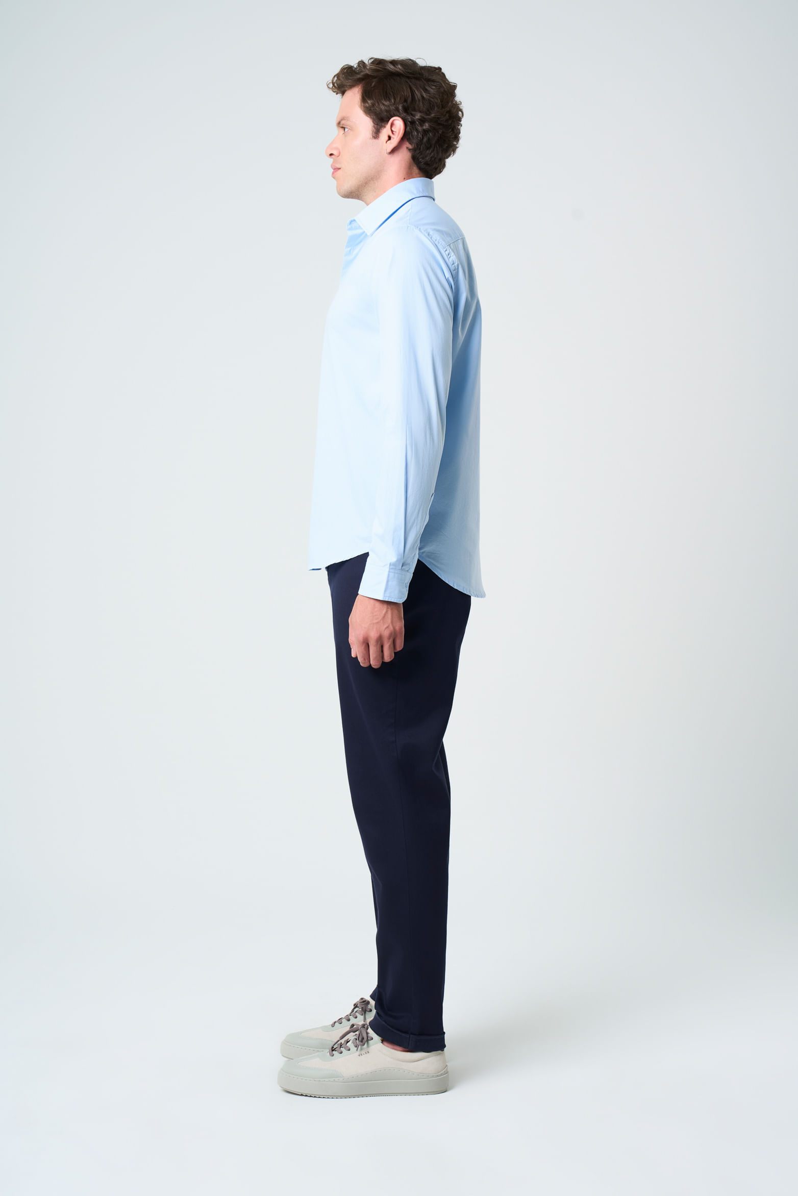 Camisa en popelina para hombre semifitted-1750386913958