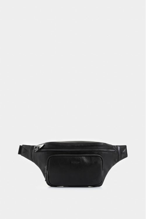 Cangurera Arezzo de cuero para hombre casual