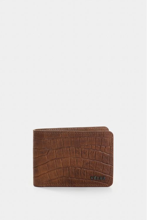 Billetera Muta de cuero para hombre textura