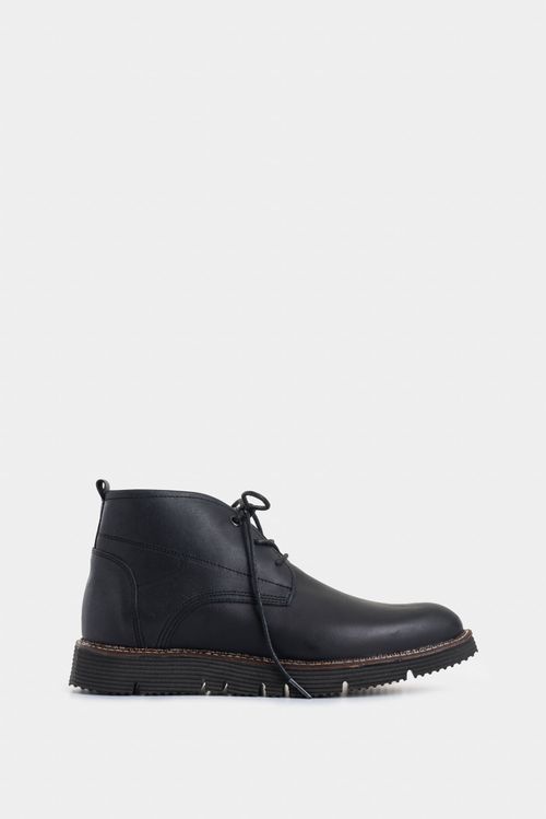 Botas Calgary de cuero para hombre acabado natural