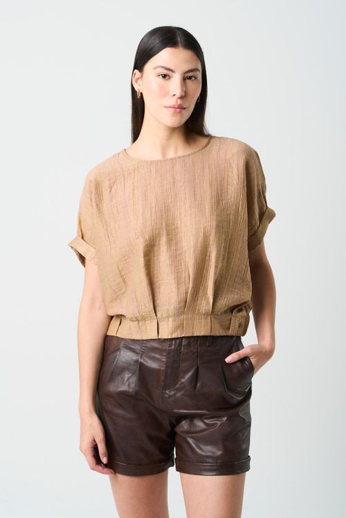 Camisa Sereno para mujer efecto corrugado