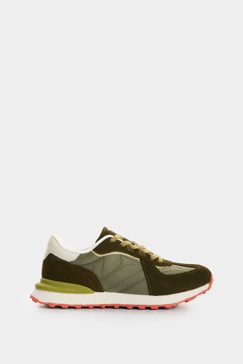 Sneakers de cuero gamuzado y textil para hombre Boreal 2