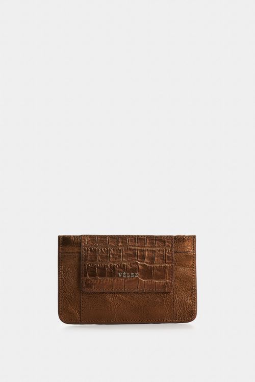 Porta documentos de cuero folia para mujer Aventurina