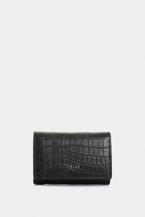 Billetera de cuero grabado para mujer Tessa