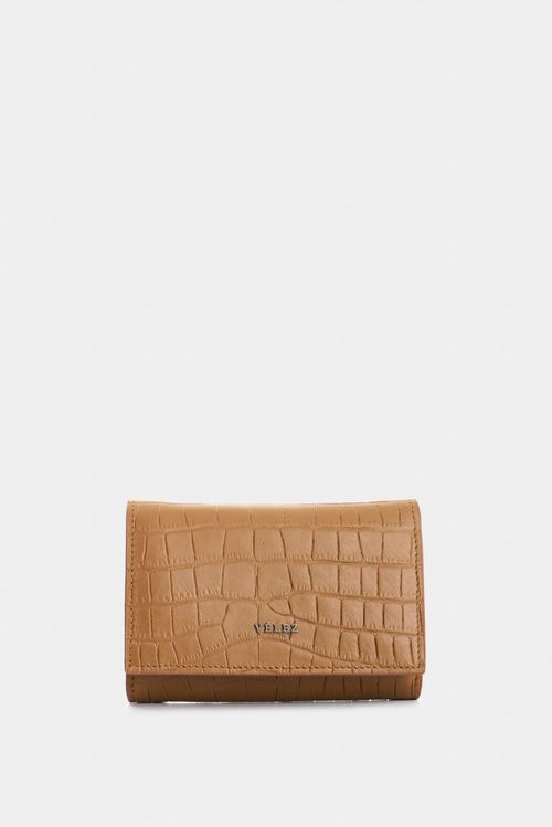 Billetera de cuero grabado para mujer Tessa