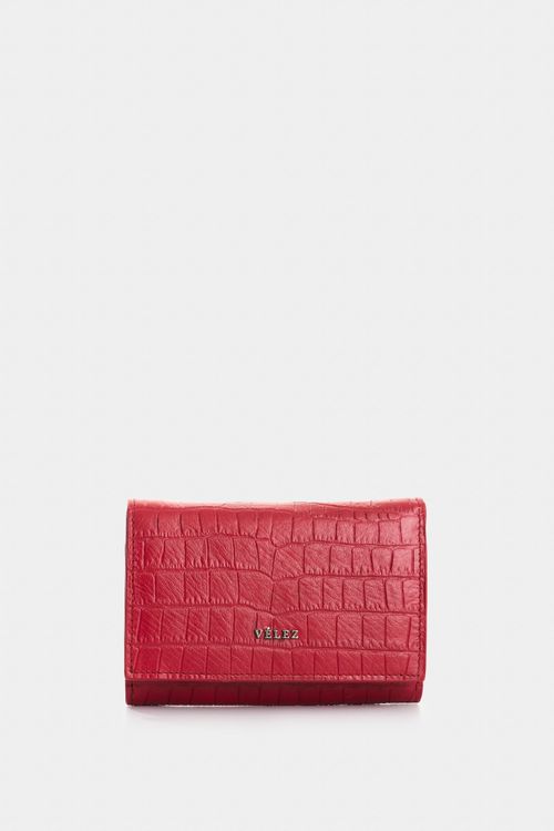 Billetera de cuero grabado para mujer Tessa