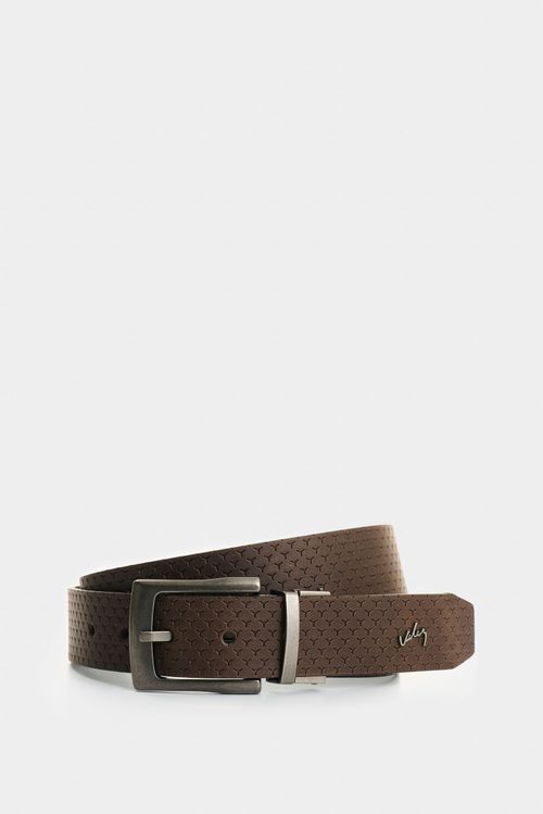 Cinturón doble faz de cuero para hombre Gael