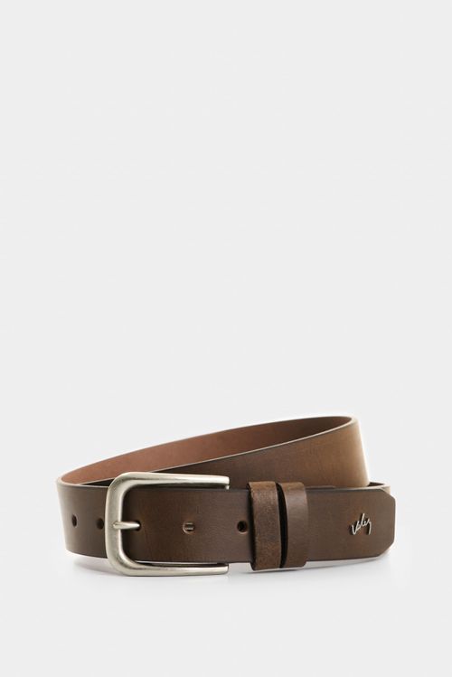 Cinturón unifaz de cuero para hombre Hazel