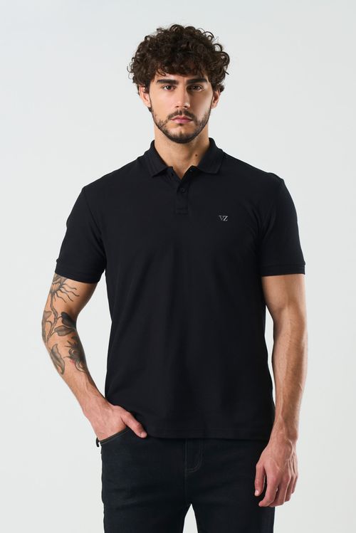 Polo manga corta Essential para hombre textura