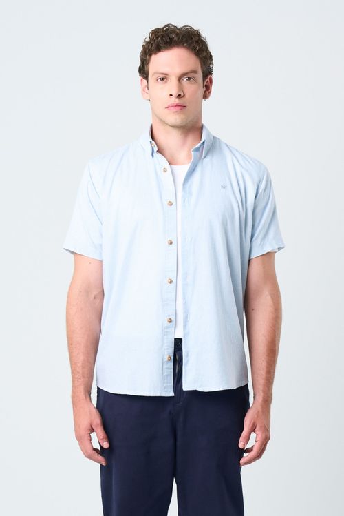 Camisa manga corta Enif para hombre silueta clásica