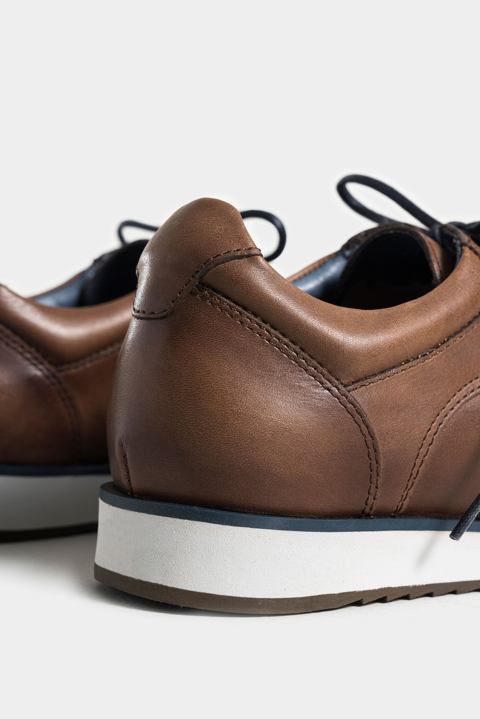 Zapatos cordón piero de cuero para hombre suela con apariencia deportiva-1763579746192