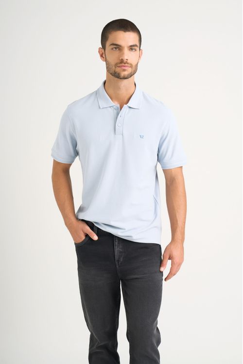 Polo para hombre semi fit detalle jacquard
