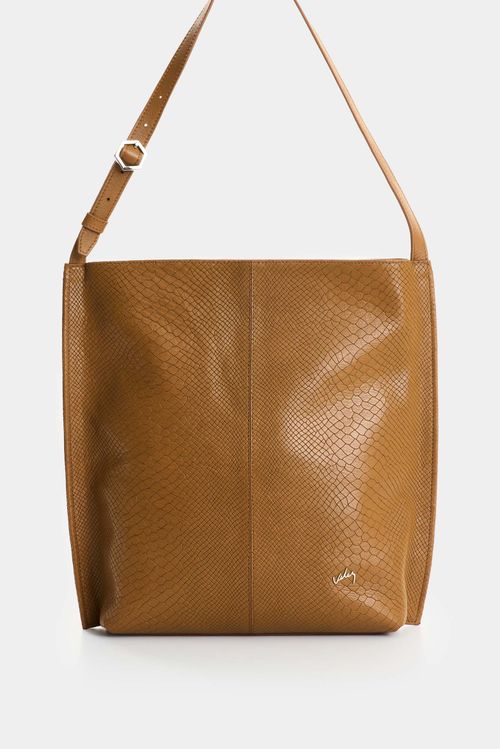 Shopping de cuero grabado para mujer Calafate 2