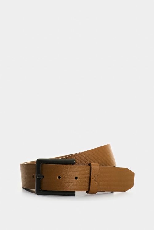 Cinturón unifaz Vértice de cuero para hombre diseño rayas